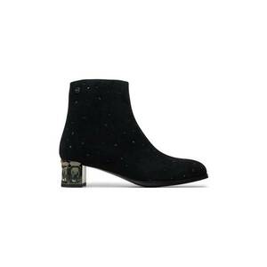 Botine OO2N4215 Negru - Piele naturala imagine