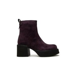 Botine OO2N4160 Violet - Piele naturala imagine