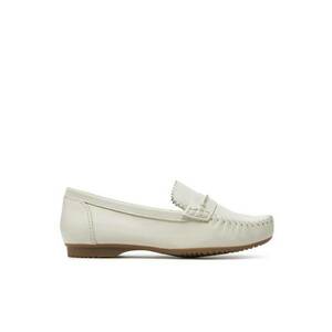 Mocasini dama 303581138 - Piele naturala - Alb imagine