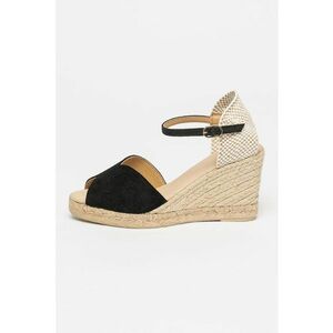 Sandale-espadrile cu talpa wedge si garnitura din piele intoarsa Gelsa imagine