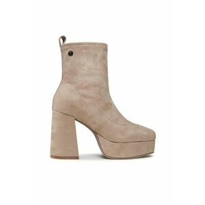 Botine dama - 30334775840 - Textil/Piele intoarsa - Bej imagine