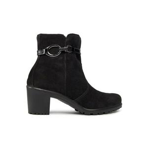 Botine dama - 30314892837 - Piele naturala - Negru imagine