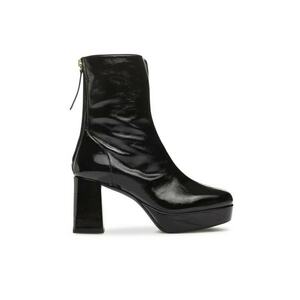 Botine dama - 30297661441 - Piele naturala - Negru imagine