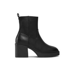 Botine dama - 30290725040 - Piele ecologica - Negru imagine