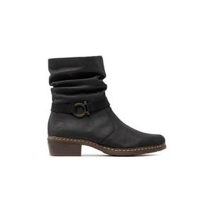 Botine dama - 301083 - Piele ecologica - Negru imagine