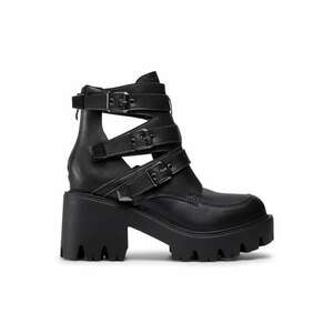 Botine dama 207393158 - Piele ecologica - Negru imagine