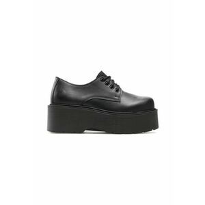 Pantofi Oxford dama - 208443 - Piele ecologica - Negru imagine