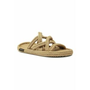 Papuci flip-flop dama - 302957576 - Textil - Bej imagine