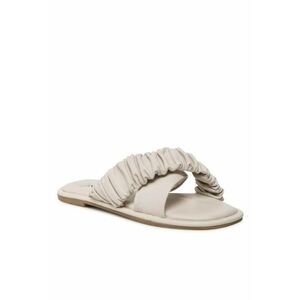 Papuci flip-flop dama - Piele naturala - bej imagine