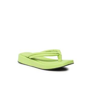 Papuci dama - 300349427 - Piele naturala - Verde imagine