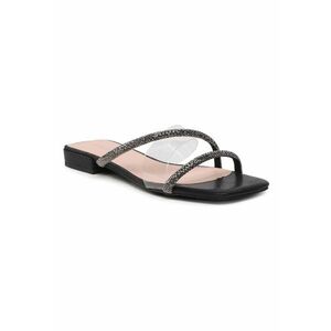 Papuci flip-flop dama - 302107575 - Textil - Negru imagine