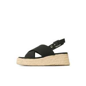 Espadrile dama - Piele ecologica - Negru 24138 imagine