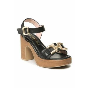 Sandale dama - 302285396 - Piele naturala - Negru imagine