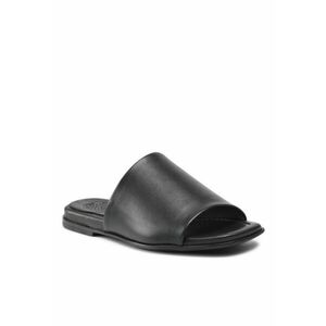 Papuci flip-flop pentru dama - Piele naturala - Negru imagine