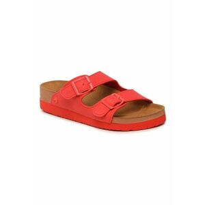 Papuci flip-flop dama - 302131143 - Piele ecologica - Rosu imagine