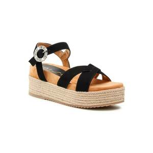 Espadrile dama - Piele naturala - Negru - 365488 imagine