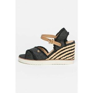 Sandale wedge tip espadrile cu barete incrucisate Maiorca imagine