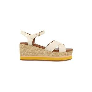 Sandale din piele ecologica cu talpa wedge Seget imagine