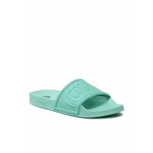 Papuci flip-flop dama - Textil - Verde imagine