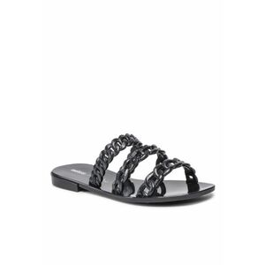 Papuci flip-flop impletiti dama - Textil - Negru imagine