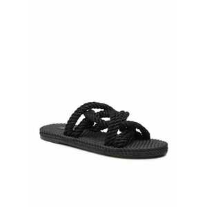 Papuci flip-flop dama - Textil - Negru imagine