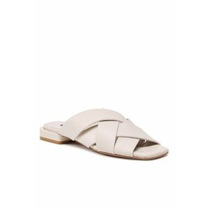 Papuci flip-flop dama - Piele naturala - bej imagine