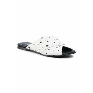 Papuci flip-flop dama - Piele naturala - Alb imagine