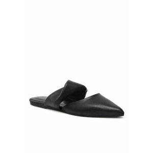 Papuci flip-flop dama - Piele ecologica - Negru imagine