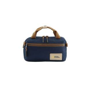 Geanta crossbody cu maner Legend - Poliester - 24 x 5 x 13.8 cm - Bleumarin/Maro imagine