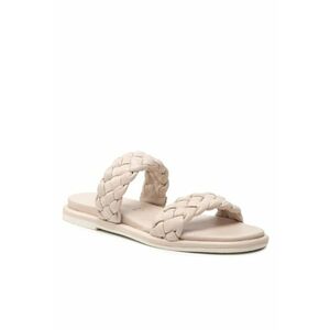 Papuci flip-flop dama - Piele naturala - bej imagine