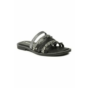 Papuci flip-flop dama - 302254057 - Piele naturala - Negru imagine