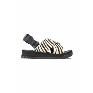 Sandale dama - 301324 - Piele naturala - Negru / Alb imagine