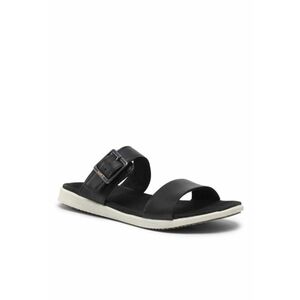 Papuci flip-flop dama - Piele naturala - Negru imagine