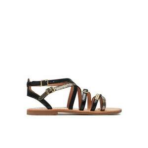 Sandale dama 304145568 - Piele intoarsa - Negru imagine