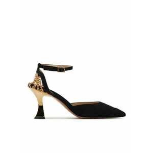 Sandale dama 303970307 - Piele intoarsa - Negru imagine