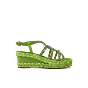 Sandale dama - 30377222237 - Piele naturala - Verde imagine