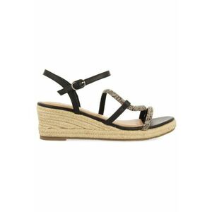 Sandale-espadrile de piele cu cristale imagine