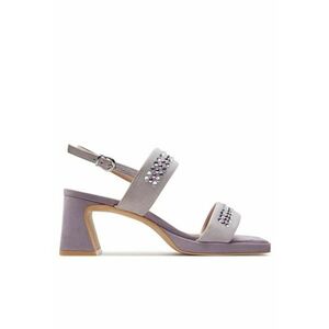 Sandale dama 303669867 - Piele intoarsa - Violet imagine