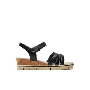 Sandale dama - 30366623137 - Piele naturala - Negru imagine