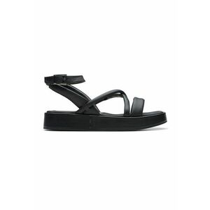 Sandale flatform de piele imagine