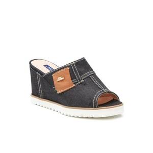 Papuci flip-flop dama - 300472460 - Textil - Negru imagine