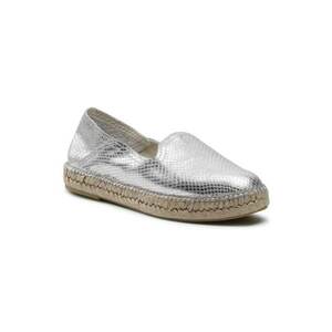 Espadrile dama - 208639521 - Argintiu - Piele naturala - imagine