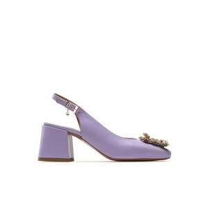 Sandale dama - 30231531435 - Piele naturala - Violet imagine