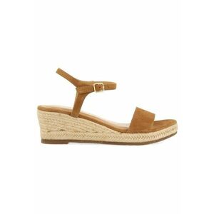 Sandale wedge de piele intoarsa imagine