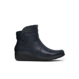 Botine dama - 590486298727937 - Piele naturala - Bleumarin imagine