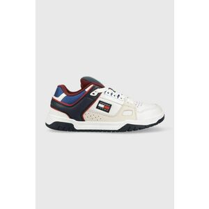 Tommy Jeans sneakers din piele Tommy Jeans Skate Sneaker culoarea alb imagine