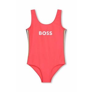 BOSS costum de baie dintr-o bucată pentru copii culoarea rosu imagine