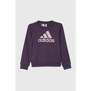 adidas bluza copii culoarea violet, cu imprimeu imagine