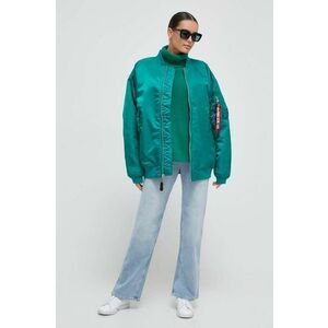 Alpha Industries geaca bomber MA-1 Core Wmn femei, culoarea verde, de tranzitie imagine