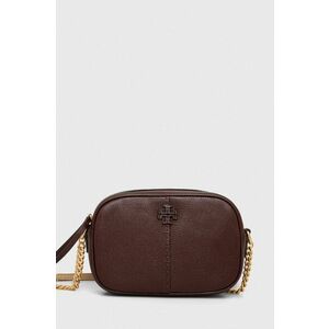 Tory Burch poseta de piele culoarea bordo imagine